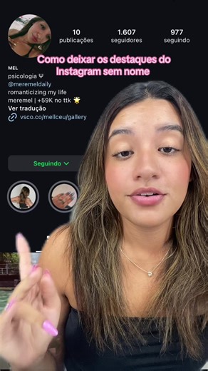 Como deixar os destaques do Instagram sem nome
