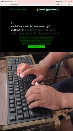 Insane 94 WPM 😱 Fast Typing Challenge! | Fast Typing #touchtyping #raushantypingmaster