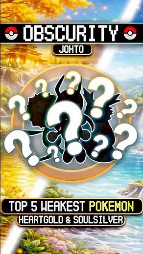 The WEAKEST Pokemon in Pokemon HeartGold and SoulSilver