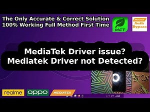 Mediatek Driver not Detected | Bypass Tool issue Fix Correct Method | 100% Working | by TT3