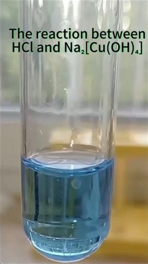 The Shocking Encounter: HCl vs. Na2[Cu(OH)4]!#chemicalreaction#viral
