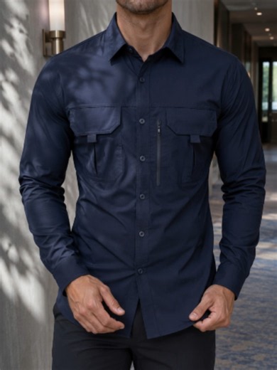 Prepárate para cualquier jornada al aire libre 💪 Esta camisa táctica para hombre combina manga larga, secado rápido, ajuste flexible, cierre con botones y prácticos bolsillos. Ideal para trabajo, senderismo, viajes o aventuras durante primavera y otoño. 🌲 #CamisaHombre #CamisaMangaLarga #RopaTactica #TrabajoAlAireLibre #TikTokMexico