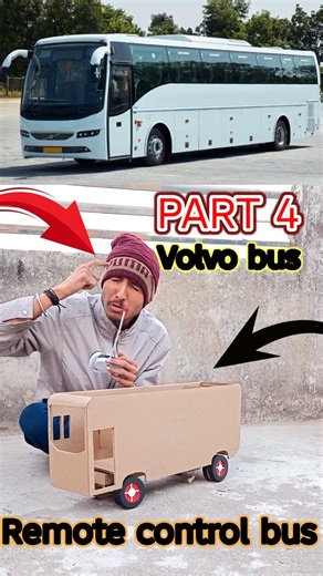 Remote control bus / volvo bus handmade #shortsfeed #diy #ytshorts #shorts