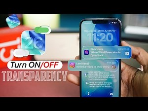 How to Turn ON or OFF iOS 26 Transparency Mode on iPhone | Use Transparency Mode Easily
