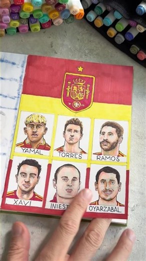 Sketching Mikel Oyarzabal and other famous #football players of Spain, who is next? #art #worldcup