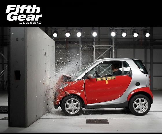 What happens when a smart car is crash tested