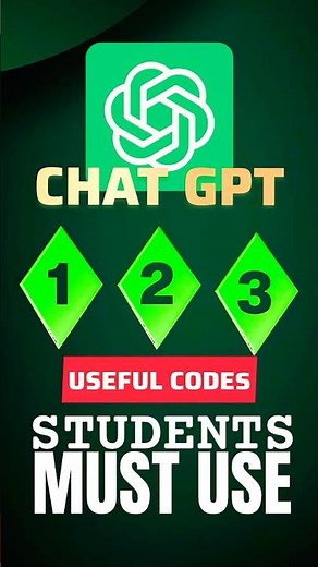 3 ChatGPT Codes That Change Study Game