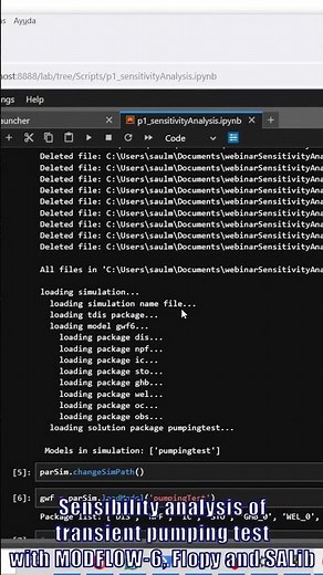 Sensibility analysis of transient pumping test with MODFLOW-6, Flopy and SALib - Tutorial