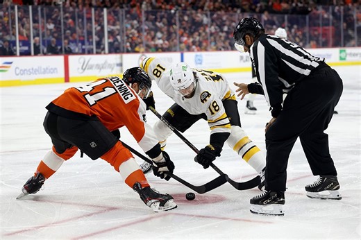 Bruins’ playoff chances get boost despite overtime loss to Flyers
