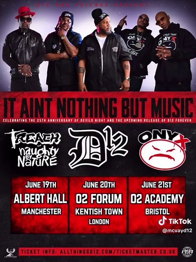 D12 Devil’s Night 25th Anniversary Concert Tour