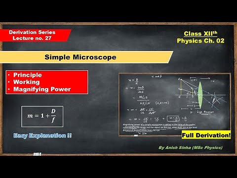 Simple Microscope | Working, Ray Diagram & Magnification Formula | Class 12 | Board Exam Preparation