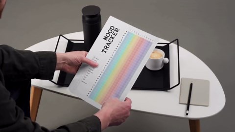 Mood Tracker Printable PDF Undated Self Care Journal A4 US Letter Digital Download - Etsy