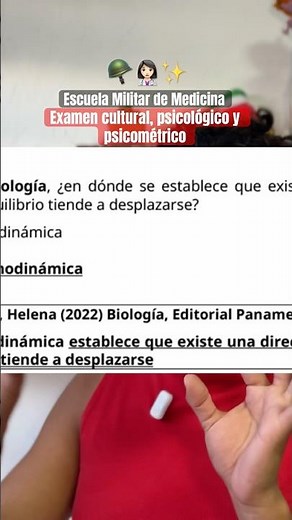 Así viene el examen para la escuela militar de medicina 👩🏻‍⚕️🪖￼
