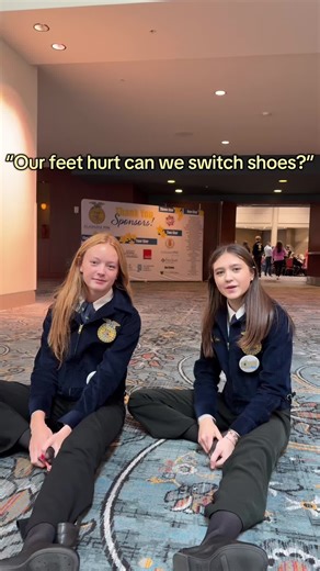 Switching Shoes for Comfort at Agriculture Convention