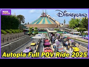 Autopia at Disneyland Paris POV Ride Experience with Queue 2025 (4K), Discoveryland