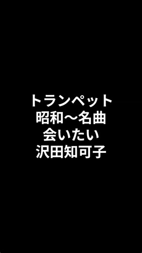 トランペット 昭和～名曲 会いたい 沢田知可子 2026.07.22 #ショート #昭和歌謡カバー #トランペット