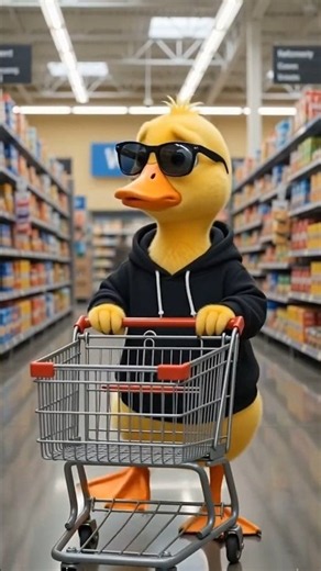 “Duck Went CRAZY in Walmart 😳🛒 (Bought Everything 💀)”** #comedy #duck #cuteduck