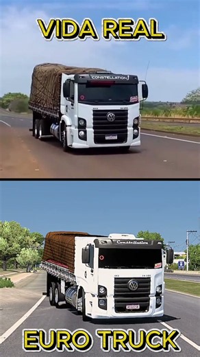 Vida real x Euro truck #modsbr #eurotrucksimulator2 #jogo #gameplay