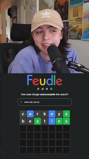 WHERE DID I PUT MY ___? GOOGLE FUEDLE GAME