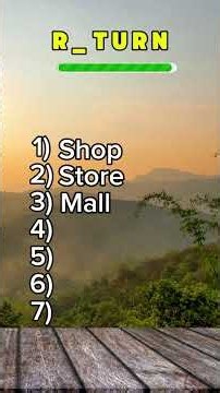 Guess these 7 shopping vocabulary words from missing letters ?🛍️🧠