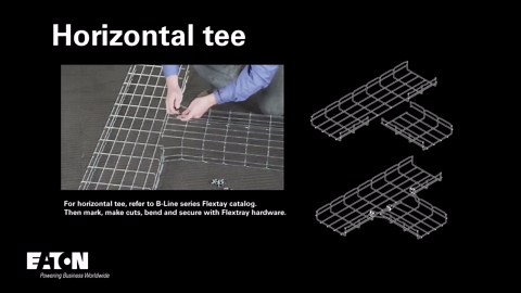 B-Line Flextray wire basket tray installation overview - B-Line series - Eaton videos