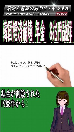韓国経済崩壊 年金8兆円融解 #shorts