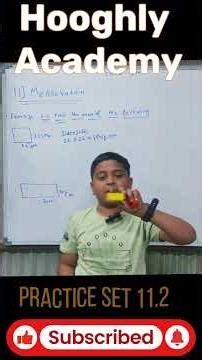 Class 5 Maths 📐 | Area of Square & Rectangle | Practice Set 11.2 | By Yuvraj Yadav #mathproblems