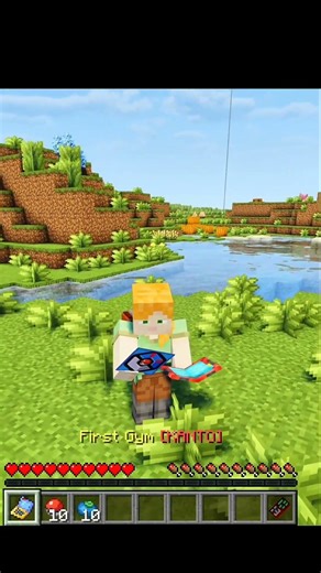 I found pikachu in minecraft 😯🤯#minecraft #pokemon #pikachu #adventure