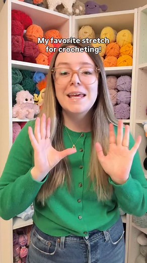 The BEST hand stretch for crocheting 🧶 And of course, don’t forget to take breaks and check with your doctor if you’re having pain too! 🩷🩷 Share your tips in the comments! #hooksandheelers #crochetinspiration #crochetersofinstagram #amigurumilove #crochetpattern #crochetideas #crochettips | Hooks and Heelers