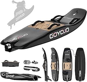 GOYOJO High-Speed Electric Surfboard - 10/12/15 KW Water Jet Surfing Board, Maximum Speed of 55/65 KM/h, Battery Life of 60-90/50-80 Minutes, Hybrid Fiber Construction, Suitable for Adults