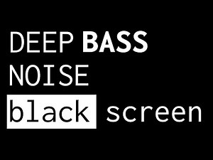 Deep bass noise for sleep | Black screen | No Ads | 1 hour