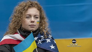 Images of strength and resilience in Ukraine. Communities around the world come together to show their support. Whit Johnson reports. | ABC World News Tonight with David Muir