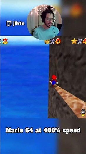 The "easiest" one - Mario 64 at 400% Speed