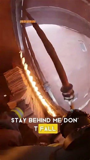 TRAPPED BEHIND BARS! 🚨: Firefighter Smashes Metal Bars to Save Two Lives! 🛠️😱 #subscribe