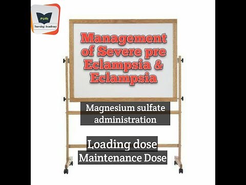 Magnesium sulfate administration in Eclampsia & severe pre-eclampsia|#Nursing exam