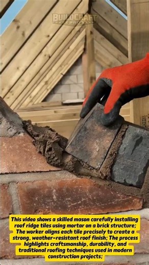 Perfect Roof Tile Installation! #roofing #construction #brickwork