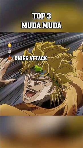 TOP 3 DIO MUDA MUDA 🔥 | #shorts #anime #jjba