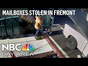 Thieves steal bank of mailboxes from Fremont townhouse complex
