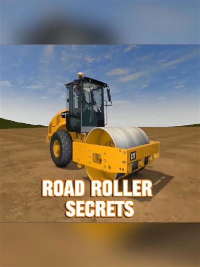 Think road rollers just use weight? Wrong! The magic is inside 🔥 #engineering #science #roadroller #construction #satisfying #USA #America