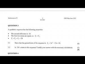 Word Problems (Number Patterns) Grade 12