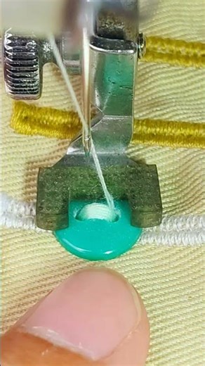 Learn to sew button using a sewing machine #Learntosew