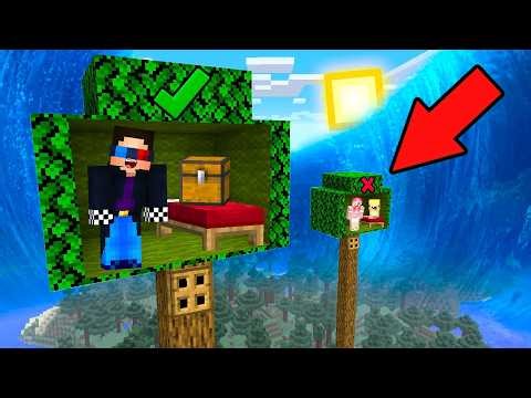 🌊ВЫБЕРИ ДОМ НА ДЕРЕВЕ ЧТОБЫ ВЫЖИТЬ ПРОТИВ ЦУНАМИ В МАЙНКРАФТ! ШЕДИ МЕН MINECRAFT