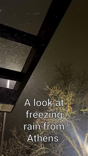 Freezing rain hits Athens