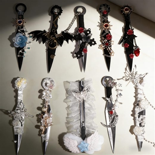 Handmade Gothic Kunai Dagger Decor, Anime Inspired Cosplay Weapon, Dark Fantasy Gift - Etsy