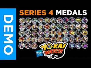 [4K] Hasbro Yo-Kai Watch - All SERIES 4 Medals From Mystery Bags