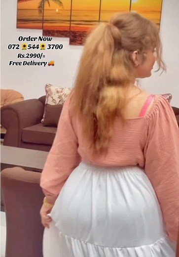 ලස්සන skirt crop top set
