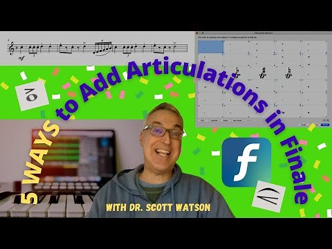 5 Ways to Add Articulations to Finale Scores