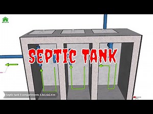 ✅ How to septic tank work | 3 compartments septic tank | Green House Construction