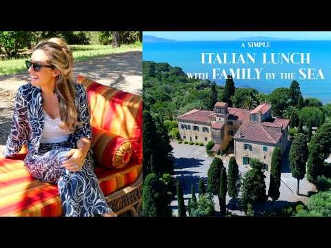 A Simple Italian Lunch with Family in a Tuscan Villa by the Sea