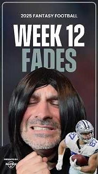 3 Players to FADE in Week 12 of Fantasy Football! #shorts